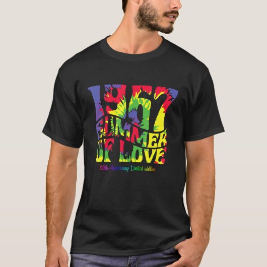 T-shirt 1967 Summer Of Love Hippie 55th Anniversary Addit (Devant)