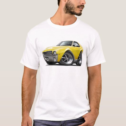 T-shirt 1968-69 voiture jaune d'AMX (Devant)