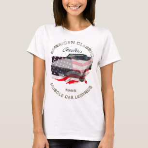T-shirt 1968 Chevelle Chevy USA muscle car girl tank