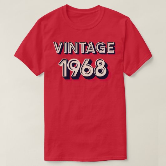 T-shirt 1968 vintage (Design devant)