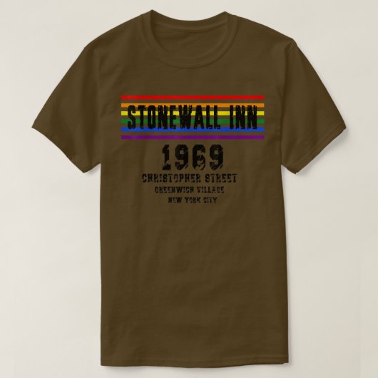 T-SHIRT 1969 CSD, LGBTQ, LGBTQ, LGBT (Design devant)