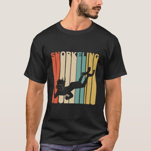 T-shirt 1970'S Style Snorkeling Snorkeler (Devant)