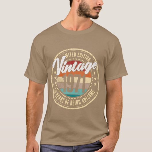 T-shirt 1971 50 50E drôle (Devant)