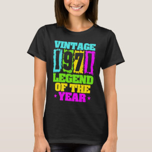T-shirt 1971 Anniversaire Vintage 1971 & Né En 1971 Fabriq