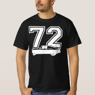 T-shirt 1972 Chevy Nova Vue latérale Année Royal Blue Grap