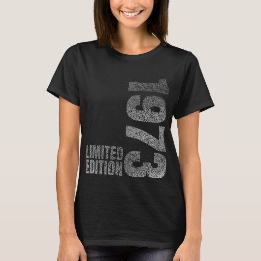 T-shirt 1973 Born birthday present (Devant)