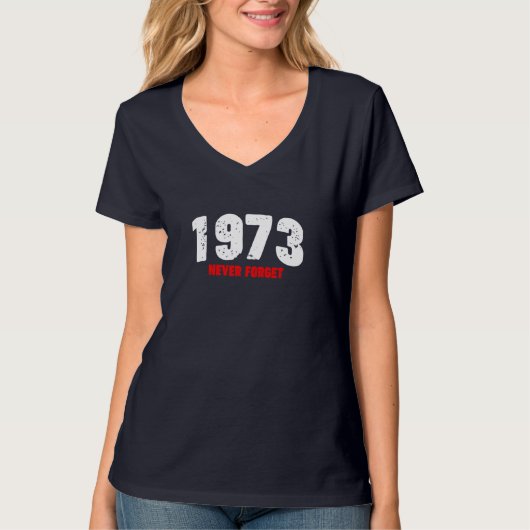 T-shirt 1973 N'OUBLIEZ JAMAIS la féministe Pro Choice Abor (Devant)