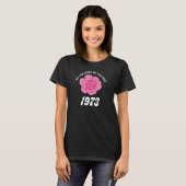 T-shirt 1973 Pro Choice Women's Rights Not Your Uterus Pin (Devant entier)