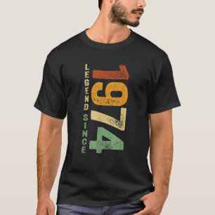 T-shirt 1974 Anniversaire Légende Depuis 1974 Dons Né En 1
