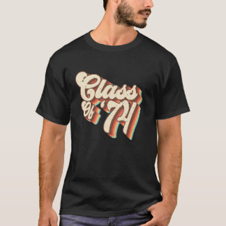 T-shirt 1974 Classe Réunion Rétro Classe De 74 Lycée G