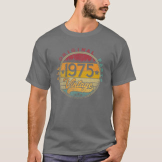 T-shirt 1975 47E Anniversaire Cadeau 47 Ans Vintage Rétro