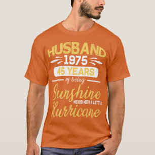 T-shirt 1975 Heures 45 Ans De Soleil Mélangé À L'Heure