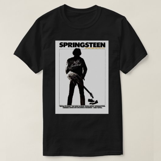 T-shirt 1975 Springsteen Concert Poster Peinture. (Design devant)