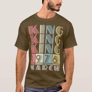 T-shirt 1976 Anniversaire Vintage rétro de la marche du ro