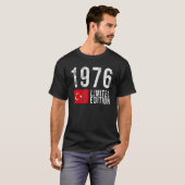 T-shirt 1976 Limited Edition Turquie avec drapeau Annivers (Devant entier)