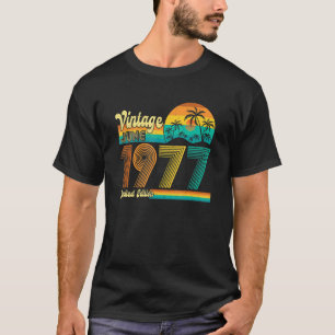 T-shirt 1977 45e anniversaire 45 ans rétro