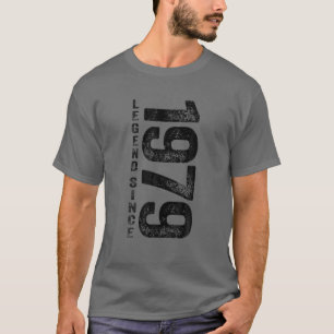 T-shirt 1979 Anniversaire Légende Depuis 1979 Dons Né En 1