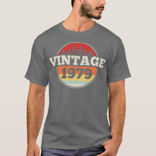 T-shirt 1979 Anniversaire Vintage 1979 Rétro
