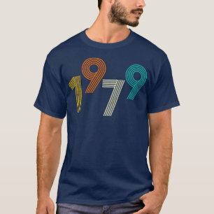 T-shirt 1979 Rétro Anniversaire Vintage