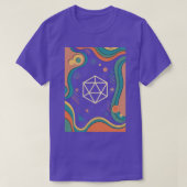 T-shirt 1980 Funk Polyhedral D20 Dice (Design devant)