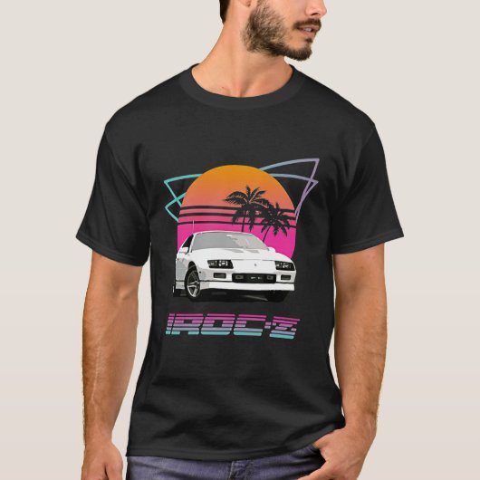 T-shirt 1980 Vague rétro Chevy Camaro Iroc Z (Devant)