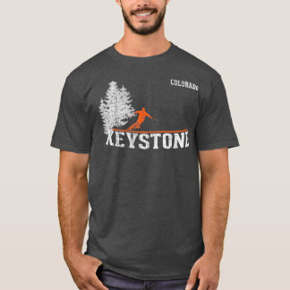 T-shirt 1980s Style Keystone CO Vintage Skiing