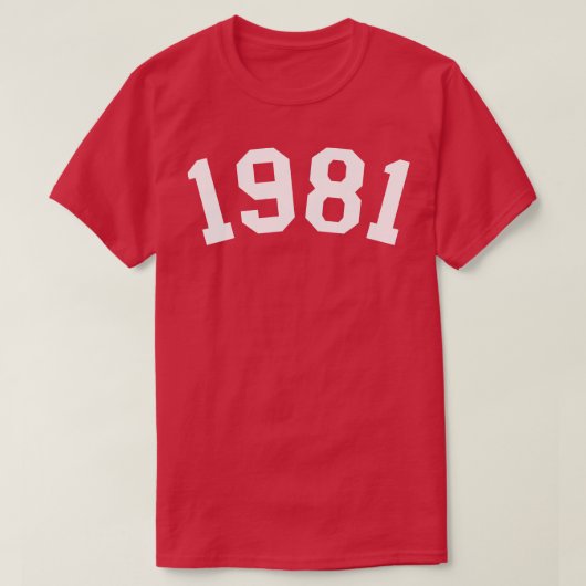 T-SHIRT 1981 9 (Design devant)