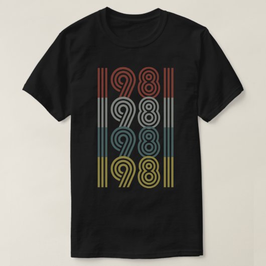 T-shirt 1981 Anniversaire Style rétro (Design devant)
