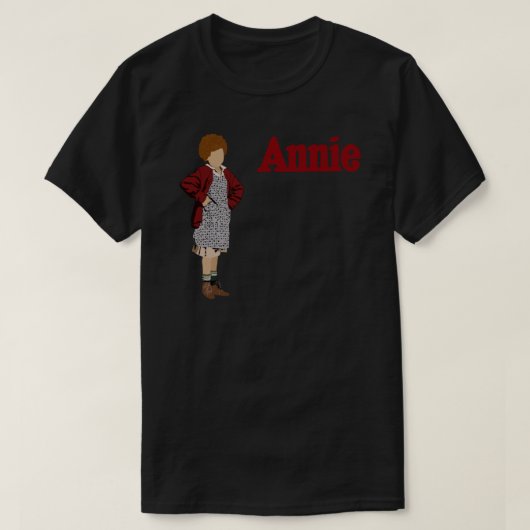T-shirt 1982 Annie l'Autocollant de musique (Design devant)