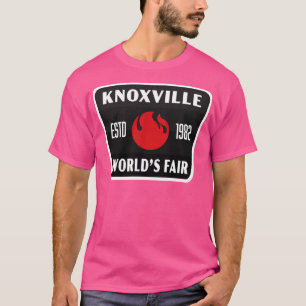 T-shirt 1982 Knoxville Worlds Fair Retro Badge Noir