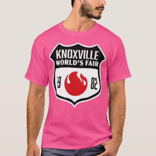 T-shirt 1982 Knoxville Worlds Fair Retro Shield BlackRed