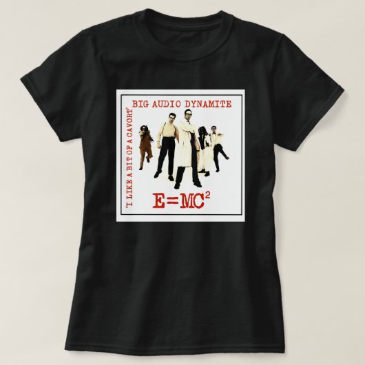 T-shirt 1984, E=MC2, Wave, Dynamite, Audio Big WLIR, Alter (Design devant)