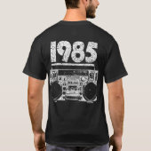 T-shirt 1985 conceptions vintages de Boombox (Dos)