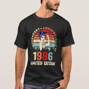 T-shirt 1986 36e anniversaire 36 ans