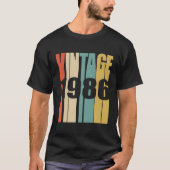 T-shirt 1986 37 Ans Ancien Anniversaire 1986 37E (Devant)