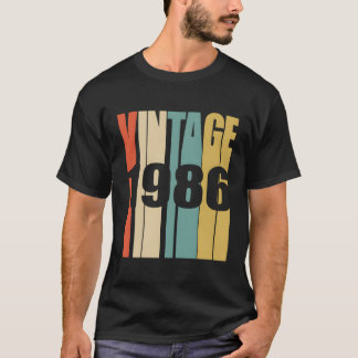 T-shirt 1986 37 Ans Ancien Anniversaire 1986 37E