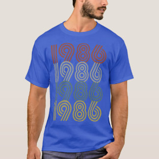 T-shirt 1986 Anniversaire Style rétro