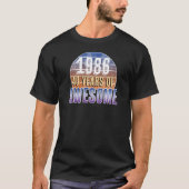 T-shirt 1986 Forty Years of Awesome (Devant)