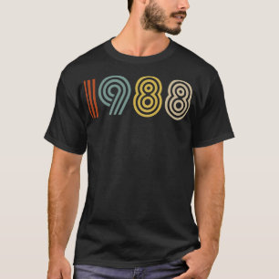 T-shirt 1988 Année de naissance Style rétro 1