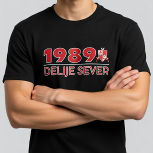 T-shirt 1989 Delije Sever Rouge Blanc