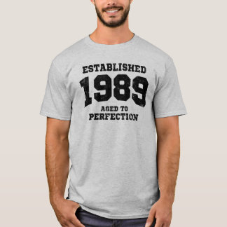 T-shirt 1989 établis âgés à la perfection