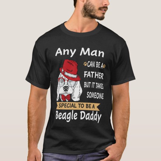 T-shirt 198 N'Importe Quel Homme Beagle Papa (Devant)