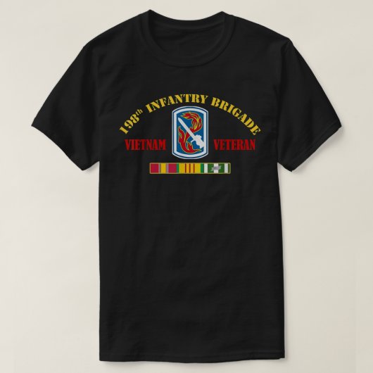 T-shirt 198e brigade d'infanterie Vietnam vétéran Da (Design devant)