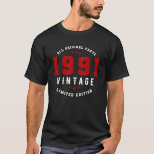 T-shirt 1991 Toutes les pièces originales, Edition Limitée