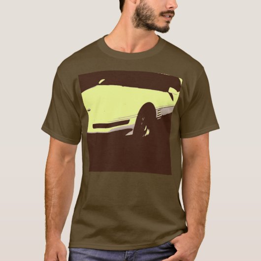 T-shirt 1992 Corvette Classic Pop Art (Devant)