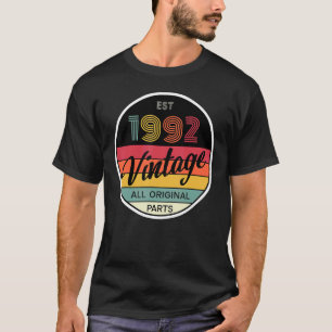 T-shirt 1992 Vintage Toutes les pièces d'origine Hommes Fe