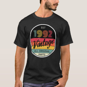 T-shirt 1992 Vintage Toutes les pièces d'origine Hommes Fe