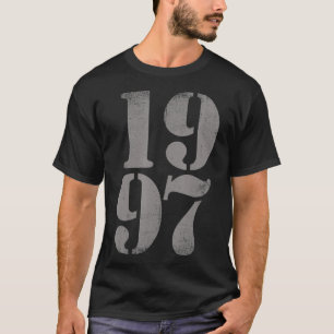 T-shirt 1997 Birth Year, Vintage Distressed Retro Birthday