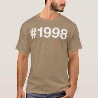 T-shirt 1998 Hashtag 27 ans 27e anniversaire fille