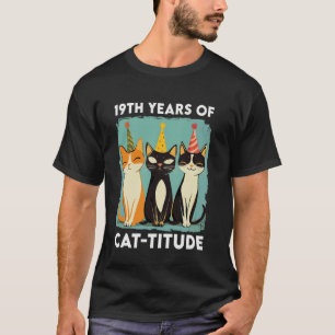 T-shirt 19 Ans D'attitude Félicitations 19ème Anniversaire
